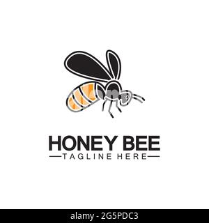 Bienenhonig Logo Vektor Symbol Symbol Illustration Design Vorlage Stock Vektor
