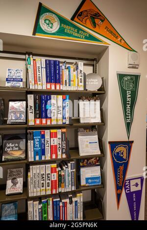 Die Stavros Niarchos Foundation Library (SNFL) befindet sich an der 455 Fifth Avenue, NYC, USA Stockfoto