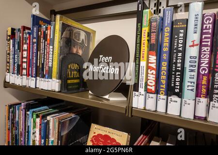 Die Stavros Niarchos Foundation Library (SNFL) befindet sich an der 455 Fifth Avenue, NYC, USA Stockfoto