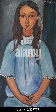 The Alice von Amedeo Modigliani 1918. Dänische Nationalgalerie in Kopenhagen, Dänemark Stockfoto