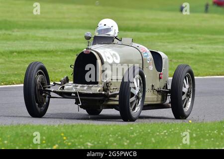 Chris Hudson, Bugott T35B, John Holland Trophy for Vintage Racing Cars, & Shuttleworth Nuffield Len Thompson Trophäen für Pre-1961 Racing Cars, Shut Stockfoto