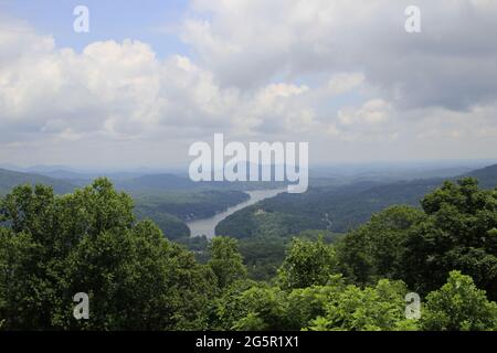 Chimney Rock State Park Lake Lure North Carolina Stockfoto