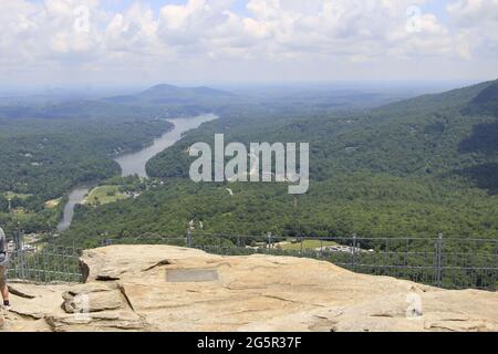 Chimney Rock State Park Lake Lure North Carolina Stockfoto