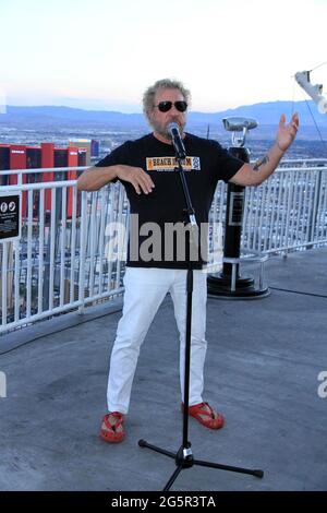 Las Vegas, NV 28. Juni 2021 Rock & Roll Hall of Famer Inductee, Rock Legend SAMMY HAGAR kündigt Las Vegas Residency The Strat Hotel, Casone & SkyPod Las Vegas, NV 28. Juni 2021 an Stockfoto