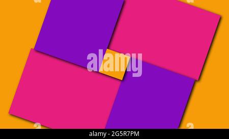 Geometrische bunte Formen, Computer generiert. 3d-Rendern des visuellen Hintergrunds Stockfoto