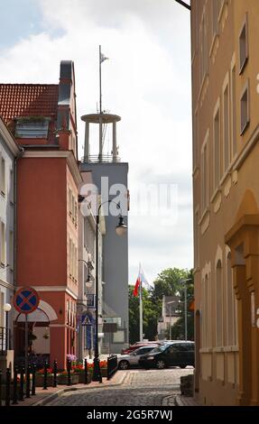 Stadthaus in Koszalin. Polen Stockfoto