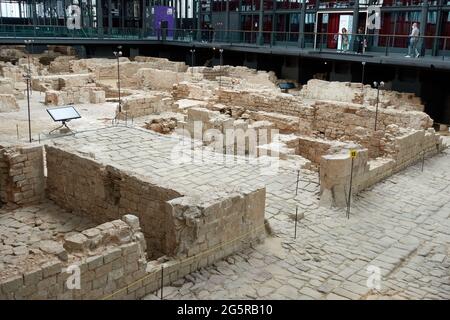 Mercat del Born Markt in Barcelona, Spanien. Stockfoto