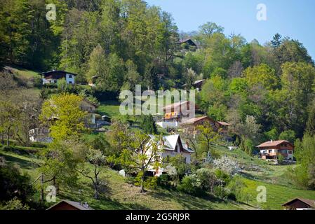 Frankreich, Haute-Savoie (74), Alpen, Sallanches, Weiler Stockfoto