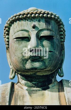 Monumentale Statue von Amida Buddha im Kotoku-in Tempel von Kamakura, Japan, Kamakura Stockfoto