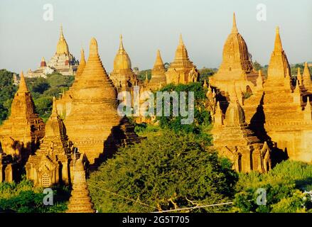 Tempelkomplex Bagan, Burma Stockfoto