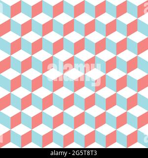Nahtlose Würfelmuster Textur Hintergrund Stock Vektor