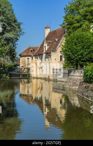 Abtei Saint-Cyran-en-Brenne in Saint-Michel-en-Brenne, Indre (36), Frankreich. Stockfoto