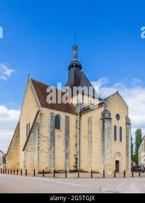 Abteikirche in Méobecq, Indre (36), Frankreich. Stockfoto