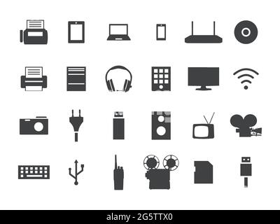 Vektor electronic device Icon Set, Sammlung Stock Vektor
