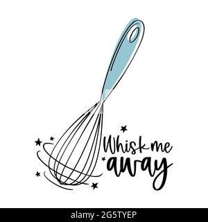 Zitat aus der Küche verwischen. Vektorgrafik. Stock Vektor