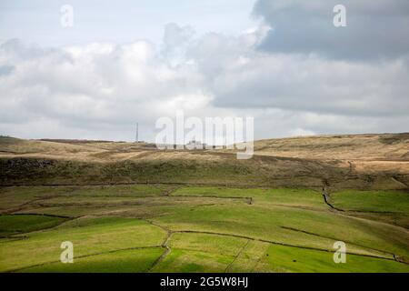 The Cat and Fiddle Inn Shining Tor und Cats Tor Macclesfield Cheshire England Stockfoto