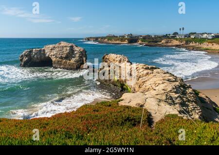 Natural Bridges State Beach in Kalifornien Stockfoto