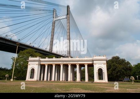 Ein Morgen in James Princep, einem Touristenort in der Stadt Kalkutta, Westbengalen, Indien Stockfoto