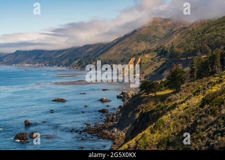 Big Sur im Sommer in Kalifornien Stockfoto