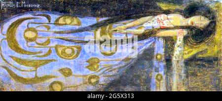Frances Macdonald MacNair Kunstwerk - die schlafende Prinzessin - 1910 Stockfoto