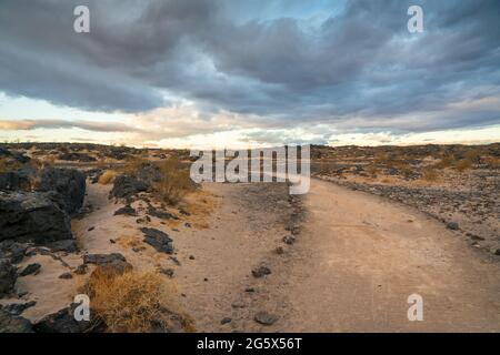 Amboy-Krater im Südosten Kaliforniens Stockfoto