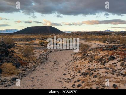 Amboy-Krater im Südosten Kaliforniens Stockfoto