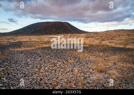 Amboy-Krater im Südosten Kaliforniens Stockfoto