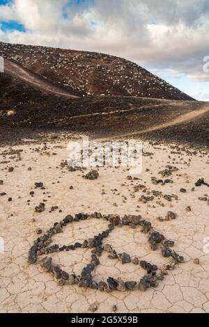 Amboy-Krater im Südosten Kaliforniens Stockfoto