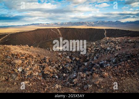 Amboy-Krater im Südosten Kaliforniens Stockfoto