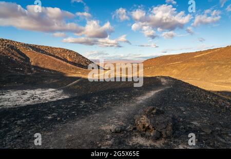 Amboy-Krater im Südosten Kaliforniens Stockfoto