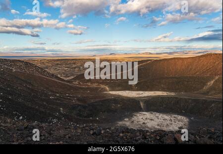 Amboy-Krater im Südosten Kaliforniens Stockfoto