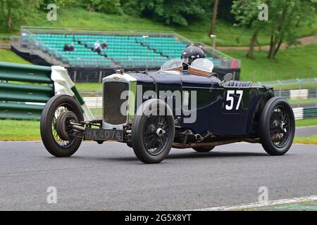 Winston Teague, Frazer Nash Falcon, Frazer Nash/GN Race, VSCC, Vintage Historic Motorsport Festival, Shuttleworth Nuffield und Len Thompson Trophies R Stockfoto