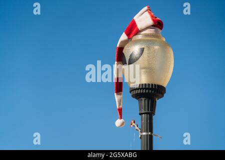 Alien Lamp Posts in Roswell, New Mexico Stockfoto