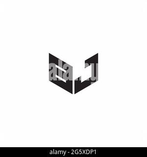 Logo Buchstabe Monogramm Initial Designs Vorlage isoliert auf weißem Hintergrund Stock Vektor