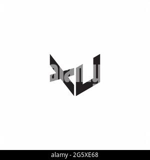 Logo Buchstabe Monogramm Initial Designs Vorlage isoliert auf weißem Hintergrund Stock Vektor