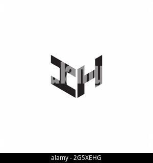 Logo Buchstabe Monogramm Initial Designs Vorlage isoliert auf weißem Hintergrund Stock Vektor