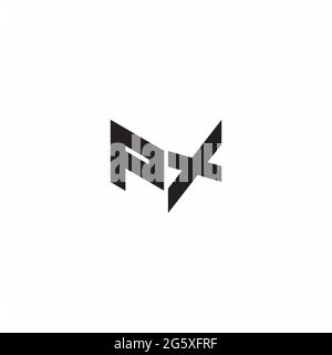 Logo Buchstabe Monogramm Initial Designs Vorlage isoliert auf weißem Hintergrund Stock Vektor