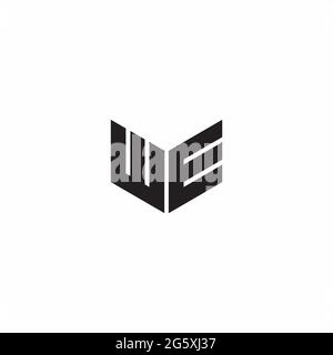 Logo Buchstabe Monogramm Initial Designs Vorlage isoliert auf weißem Hintergrund Stock Vektor