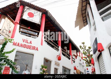 Tibau do Sul, Rio Grande do Norte / Brasilien - 19. Januar 2021: Vila Mangueira im Dorf Pipa, Natal, Rio Grande do Norte, im Nordosten von Braz Stockfoto