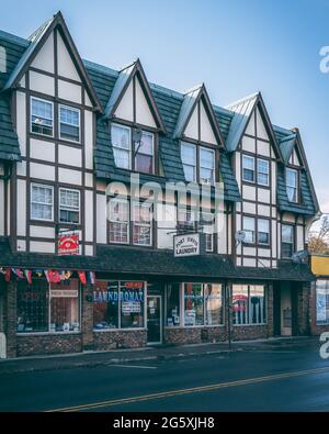 Architektur in Port Jervis, New York Stockfoto