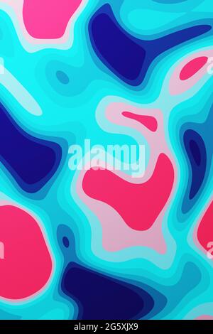 Abstrakter Hintergrund in rosa und blauen Farben Stockfoto