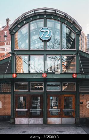 Der 72nd & Broadway U-Bahn Station in der Upper West Side, Manhattan, New York City Stockfoto