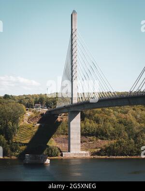 Penobscot Narrows Bridge in, Stockton Springs, Maine Stockfoto