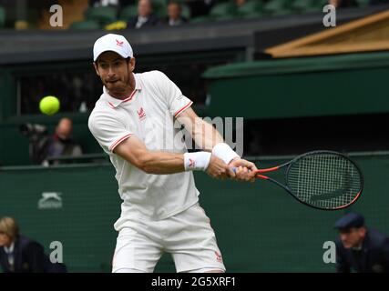 London, Gbr. 30. Juni 2021. London Wimbledon Championships Day 3 30/06/2021 Andy Murray (GBR) zweite Runde gegen Oscar Otte (GER) Credit: Roger Parker/Alamy Live News Stockfoto