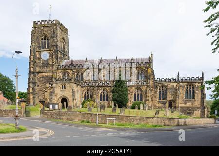 St Mary's Church, Kirkgate, Thirsk, North Yorkshire, England, Vereinigtes Königreich Stockfoto