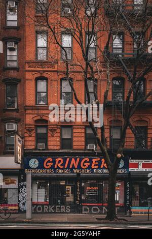 Geräteladen Gringers, East Village, New York, New York Stockfoto
