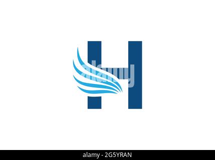 Initial H Letter Logo mit Creative Modern Business Typography Vektor-Vorlage. Falcon Logo-Konzept Stock Vektor