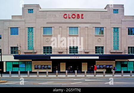 Das renovierte Globe Theatre, Stockton on Tees, The Beatles, spielte hier im Jahr 1963 an dem Tag, an dem JFK in den USA, Cleveland, England, angegriffen wurde Stockfoto