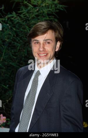 Christoph Waltz, deutsch-Österreichischer Schauspieler, Filmschauspieler, Synchronsprecher, Regisseur, Hochformat 1995. Christoph Waltz, deutsch-österreichischer Schauspieler, Filmstar, Stimmschauspieler und Regisseur, Portrait 1995. Stockfoto