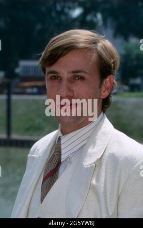 Christoph Waltz, deutsch-Österreichischer Schauspieler, Filmschauspieler, Synchronsprecher, Regisseur, Hochformat 1995. Christoph Waltz, deutsch-österreichischer Schauspieler, Filmstar, Stimmschauspieler und Regisseur, Portrait 1995. Stockfoto